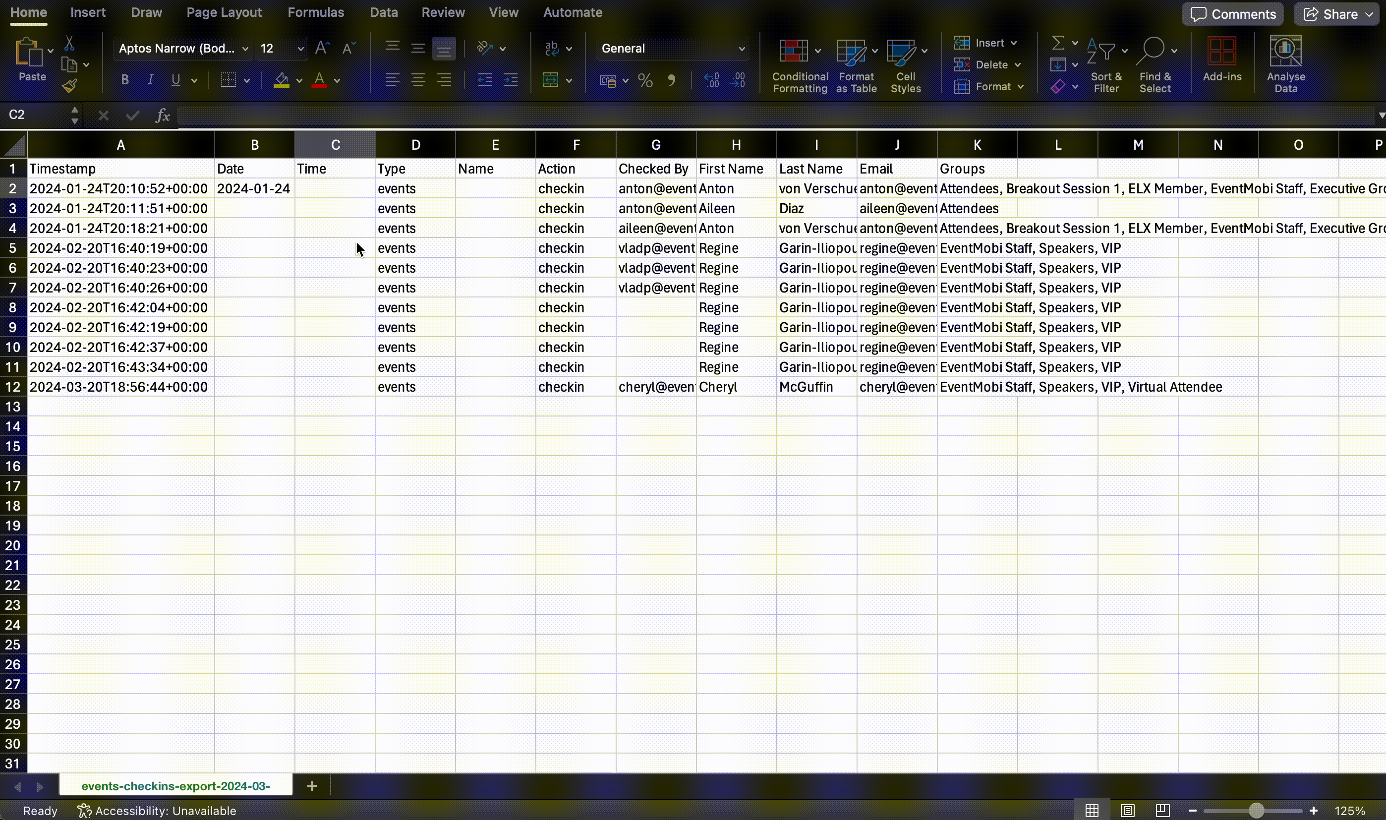 Converting Time Zones in Excel