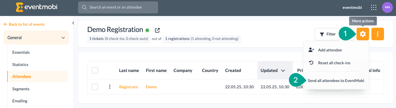 How To Upload Attendees To Extended Registration