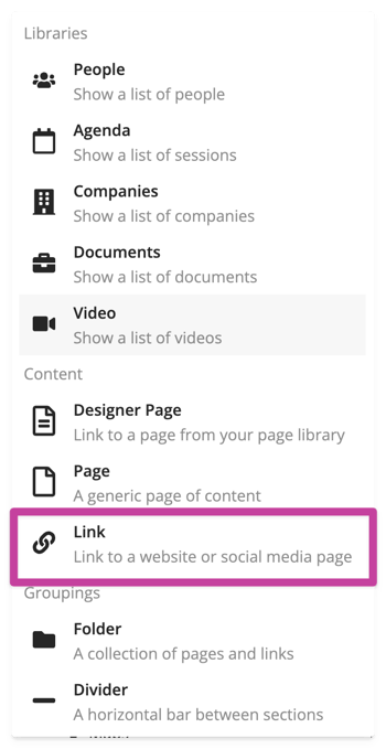 Link Section