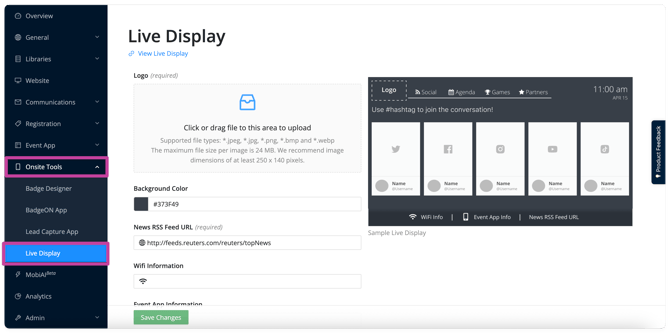 Live Display