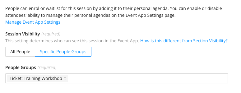How Can I Control Access and Capacity Settings For Agenda Sessions?