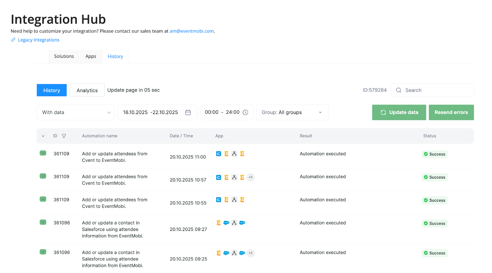 EventMobi Integration Hub